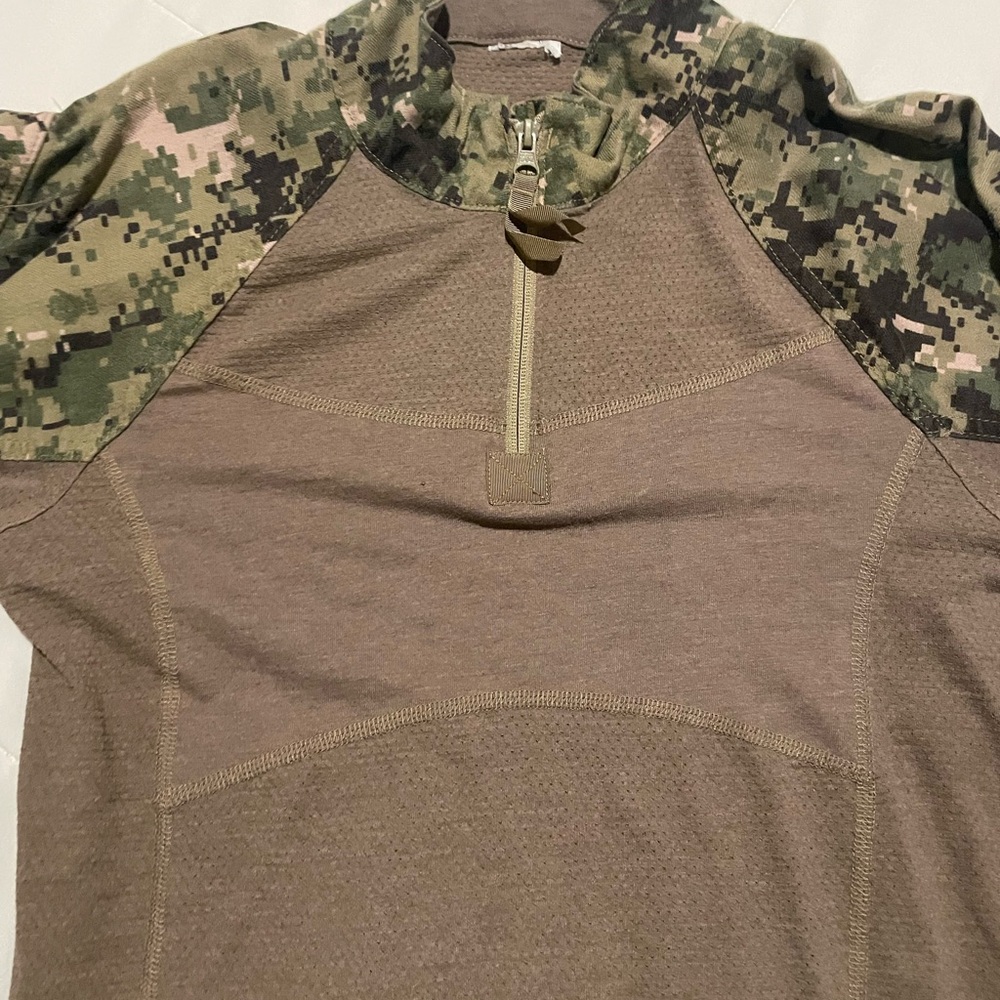 Camo Men's Brown and Green Camouflage Hoodie